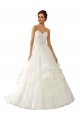 Avorio Abito da ballo Innamorato Raso Tulle Pizzo Abiti da sposa Fabbrica