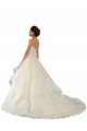 Avorio Abito da ballo Innamorato Raso Tulle Pizzo Abiti da sposa Fabbrica