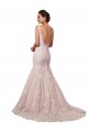Avorio & Blush Stile sirena Scollatura a V Tulle Pizzo Abiti da sposa Fabbrica