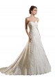 Avorio & Champagne Linea A Innamorato Tulle Pizzo Abiti da sposa Fabbrica