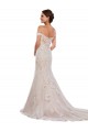 Avorio & Champagne Stile sirena Pizzo Classico Abiti da sposa Fabbrica