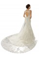 Avorio & Champagne Stile sirena Scollatura a V Tulle Pizzo Abiti da sposa Fabbrica