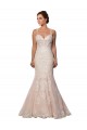 Avorio & Champagne Stile sirena Sottili Pizzo Boho Abiti da sposa Fabbrica