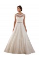Avorio Linea A Illusione Tulle Pizzo Classico Abiti da sposa Fabbrica