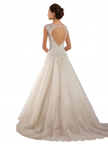 Avorio Linea A Innamorato Pizzo Abiti da sposa Fabbrica