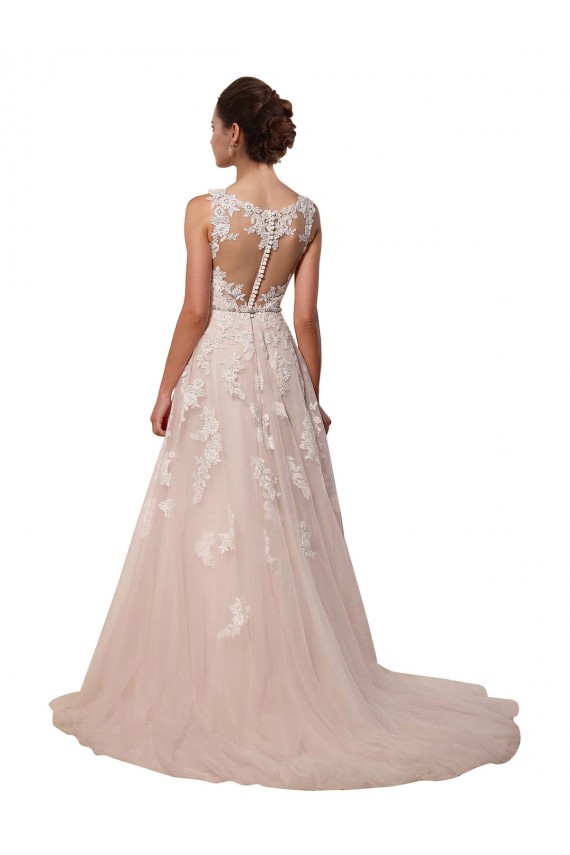 Avorio Linea A Innamorato Tulle Pizzo Abiti da sposa Fabbrica