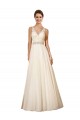 Avorio Linea A Scollatura a V Tulle Abiti da sposa Fabbrica