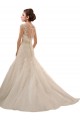 Avorio Linea A Scollatura a V Tulle Pizzo Abiti da sposa Fabbrica