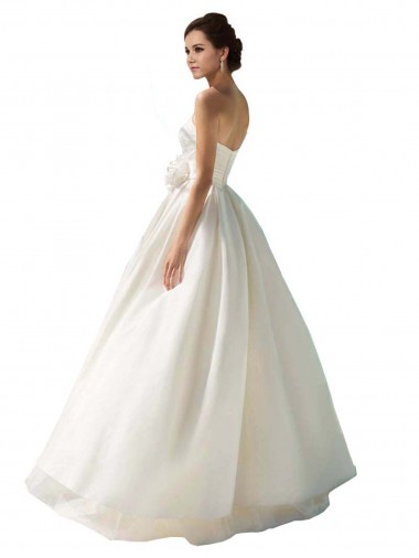 Avorio Linea A Senza spalline Chiffona Abiti da sposa Fabbrica
