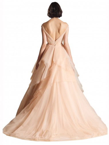 Avorio Linea A Tulle Abiti da sposa Fabbrica
