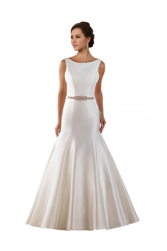 Avorio Stile sirena Barca Raso Abiti da sposa Fabbrica