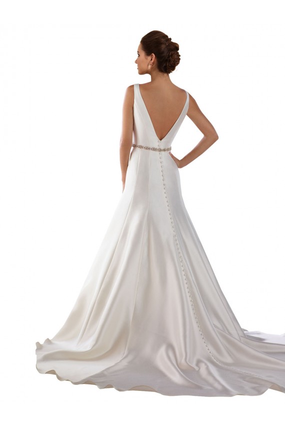 Avorio Stile sirena Barca Raso Abiti da sposa Fabbrica