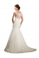 Avorio Stile sirena Barca Tulle Pizzo Abiti da sposa Fabbrica