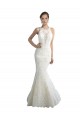 Avorio Stile sirena Illusione Tulle Spiaggia Abiti da sposa Fabbrica