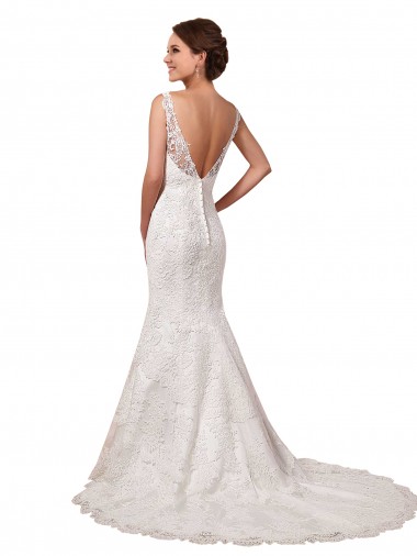Avorio Stile sirena Innamorato Pizzo Abiti da sposa Fabbrica