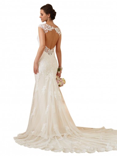 Avorio Stile sirena Innamorato Pizzo Abiti da sposa Fabbrica