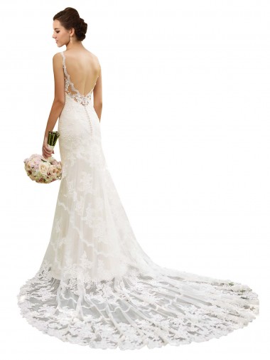 Avorio Stile sirena Innamorato Pizzo Abiti da sposa Fabbrica