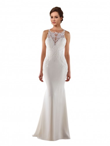 Avorio Stile sirena Innamorato Sweep treno Pizzo Crespo Elastico Abiti da sposa Fabbrica