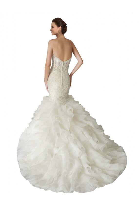Avorio Stile sirena Innamorato Tulle Abiti da sposa Fabbrica