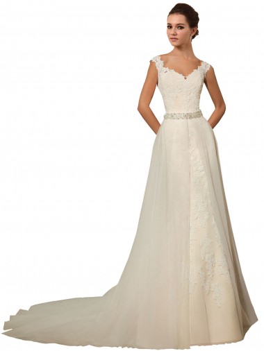Avorio Stile sirena Innamorato Tulle Pizzo Abiti da sposa Fabbrica