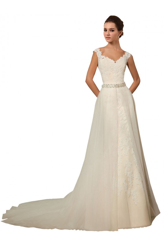 Avorio Stile sirena Innamorato Tulle Pizzo Abiti da sposa Fabbrica