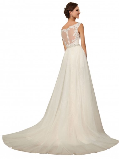 Avorio Stile sirena Innamorato Tulle Pizzo Abiti da sposa Fabbrica