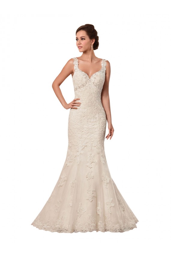 Avorio Stile sirena Innamorato Tulle Pizzo Abiti da sposa Fabbrica