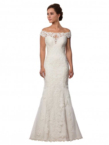 Avorio Stile sirena Pizzo Boho Abiti da sposa Fabbrica
