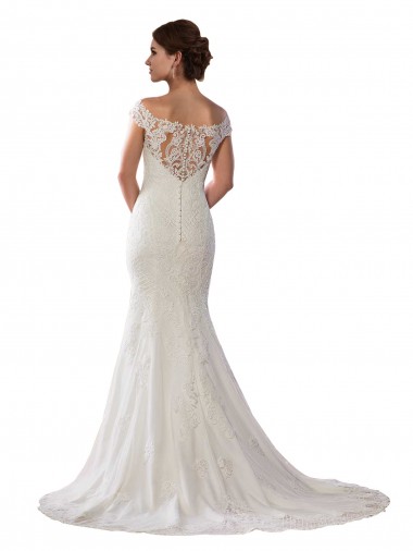 Avorio Stile sirena Pizzo Boho Abiti da sposa Fabbrica