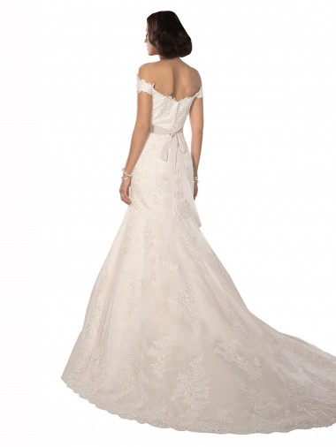 Avorio Stile sirena Pizzo Classico Spiaggia Abiti da sposa Fabbrica