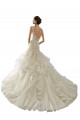 Avorio Stile sirena Scollatura a V Tulle Abiti da sposa Fabbrica