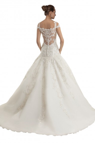 Avorio Stile sirena Sweep treno Tulle Pizzo Abiti da sposa Fabbrica