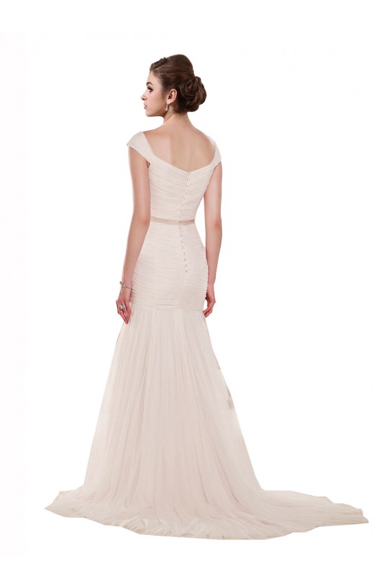 Avorio Stile sirena Tulle Spiaggia Abiti da sposa Fabbrica