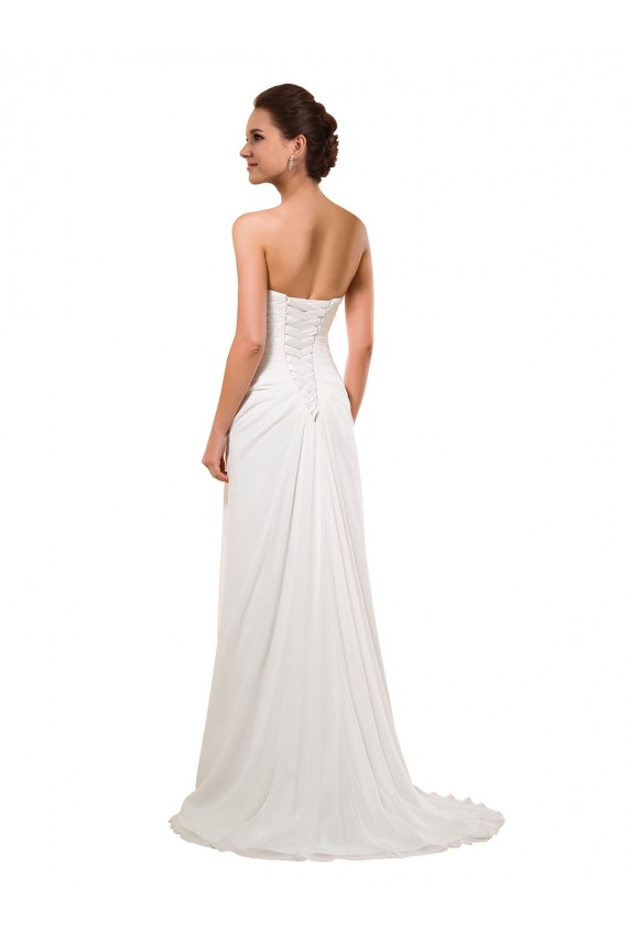 Avorio Tubino Innamorato Chiffona Abiti da sposa Fabbrica