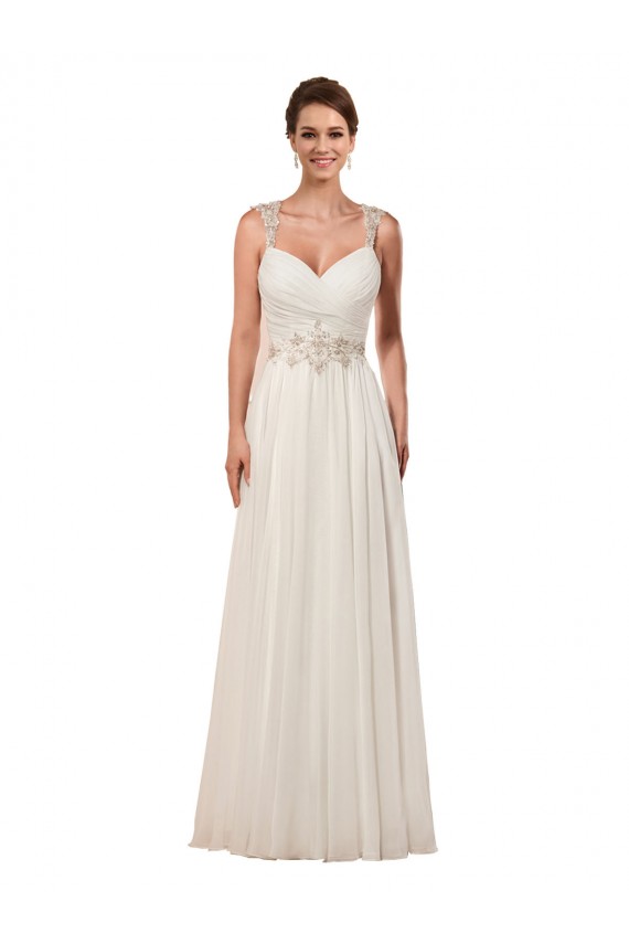 Avorio Tubino Innamorato Chiffona Abiti da sposa Fabbrica