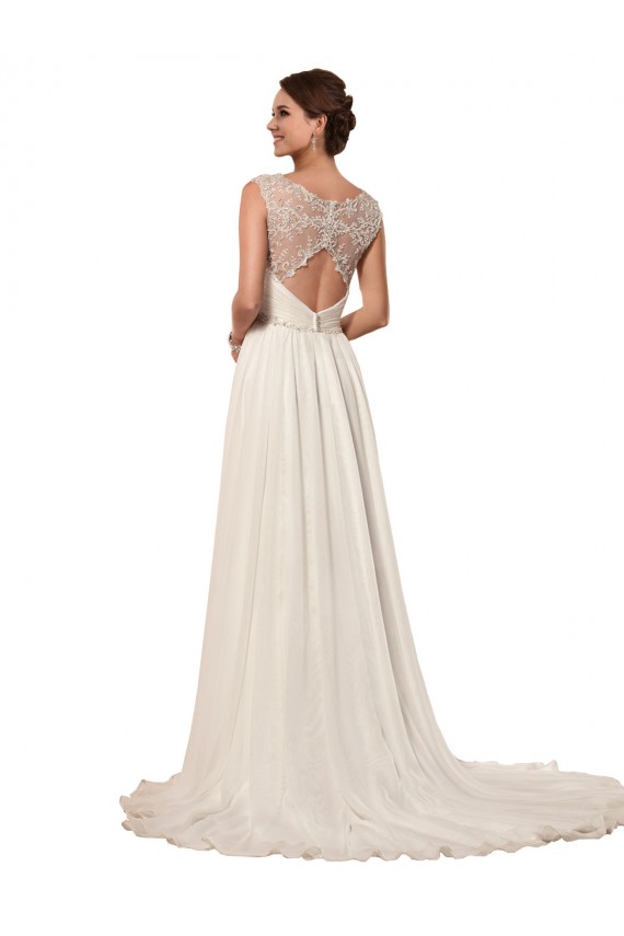 Avorio Tubino Innamorato Chiffona Abiti da sposa Fabbrica