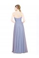 Azzurro cielo Linea A Innamorato Tulle Lunga Abiti da damigella donore Fabbrica