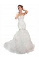 Bianco Stile sirena Innamorato Tulle Abiti da sposa Fabbrica