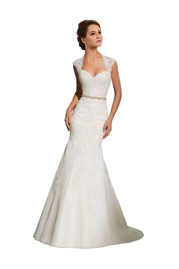 Bianco Stile sirena Innamorato Tulle Pizzo Abiti da sposa Fabbrica