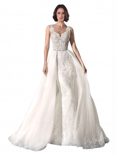 Bianco Stile sirena Innamorato Tulle Pizzo Abiti da sposa Fabbrica
