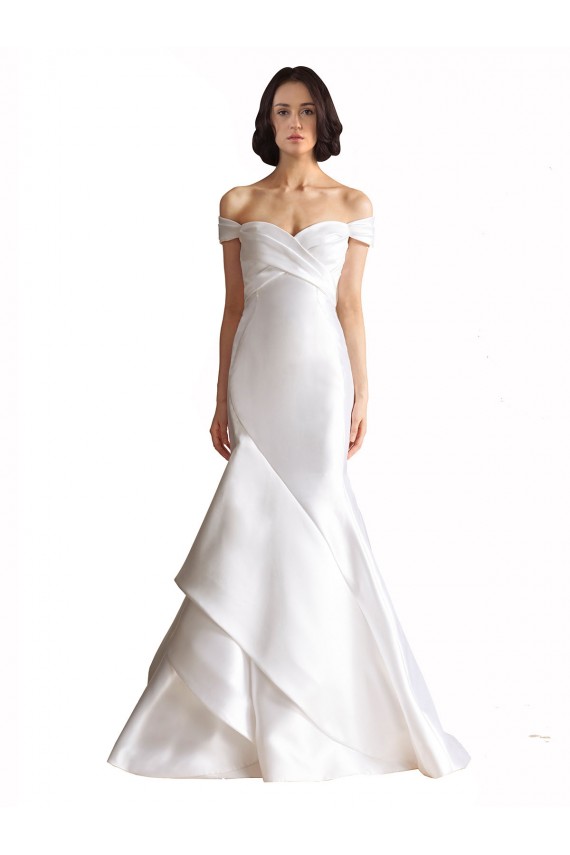 Bianco Stile sirena Raso Spiaggia Abiti da sposa Fabbrica