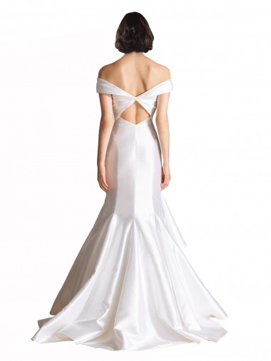 Bianco Stile sirena Raso Spiaggia Abiti da sposa Fabbrica