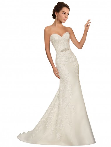 Bianco Tubino Innamorato Tulle Pizzo Abiti da sposa Fabbrica