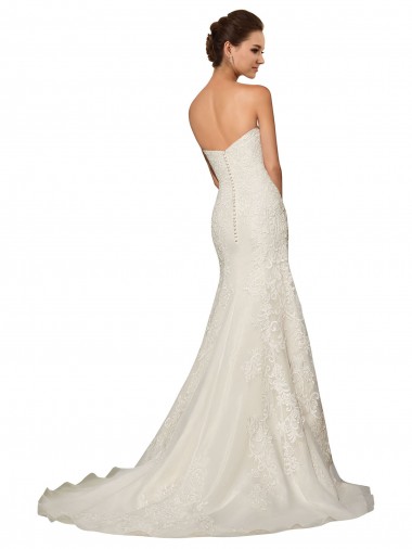 Bianco Tubino Innamorato Tulle Pizzo Abiti da sposa Fabbrica