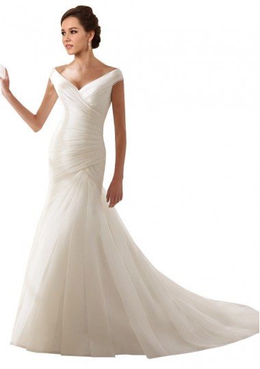 Bianco Tubino Tulle Abiti da sposa Fabbrica
