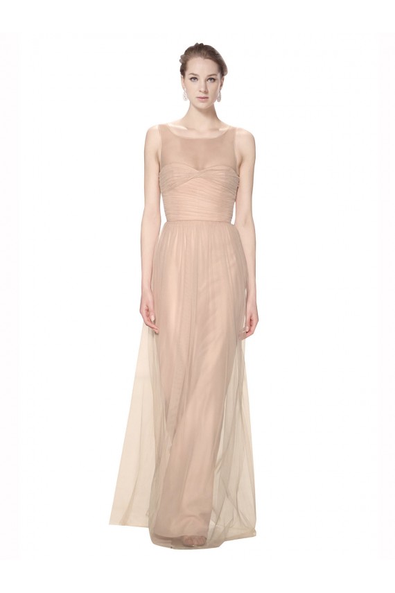 Blush 95 Tubino Illusione Innamorato Tulle Lunga Abiti da damigella donore Fabbrica