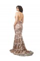 Champagne Stile sirena Scollatura a V Sweep treno Pizzo Abiti da sposa Fabbrica