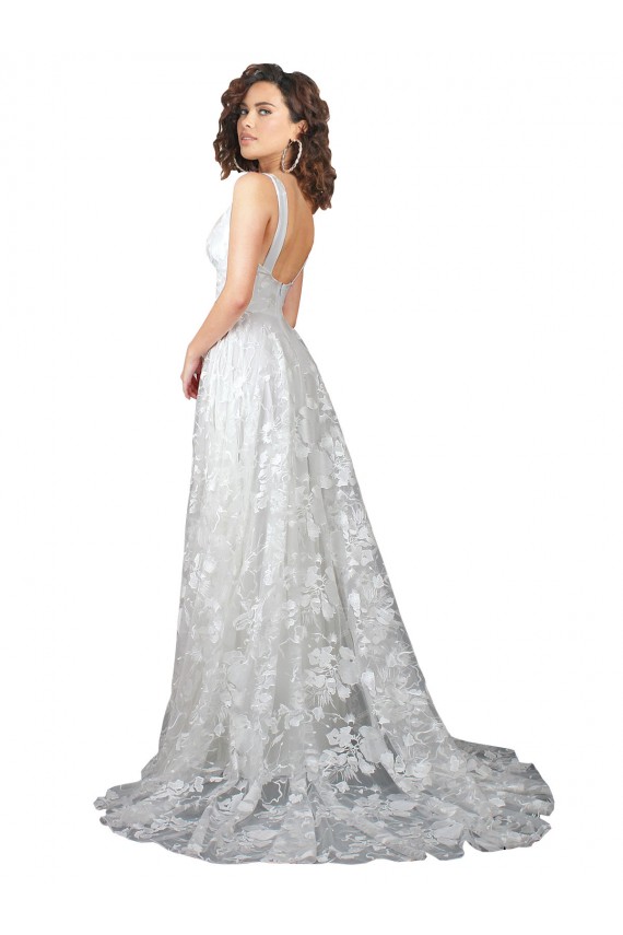 Linea A Scollatura a V Pizzo Abiti da sposa Fabbrica
