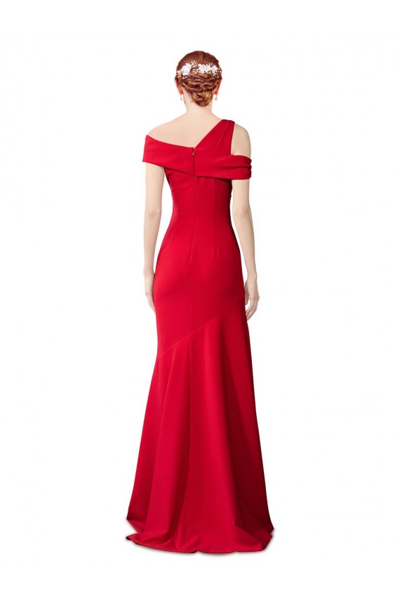 Rosso Stile sirena Crespo Elastico Lunga Formali Abiti da damigella donore / Abiti da sera / Abiti da ballo Fabbrica