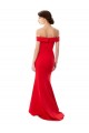 Rosso Stile sirena Crespo Elastico Lunga Formali Abiti da damigella donore / Abiti da sera / Abiti da ballo Fabbrica
